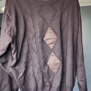 Sergio Louis Mens Medium Two Toned Knit‎ Pullover Sweater.